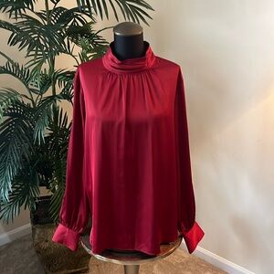 WHBM long sleeve turtleneck blouse